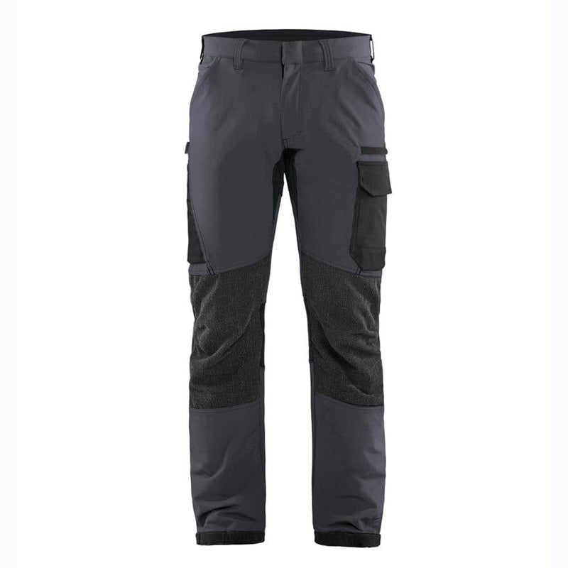 Blaklader 1422 4-Way Stretch Service Work Trousers Mid Grey / Black - BASIC & REAPER TROUSERS