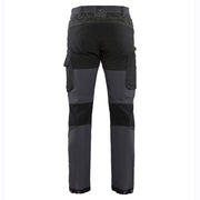 Blaklader 1422 4-Way Stretch Service Work Trousers Mid Grey / Black - BASIC & REAPER TROUSERS