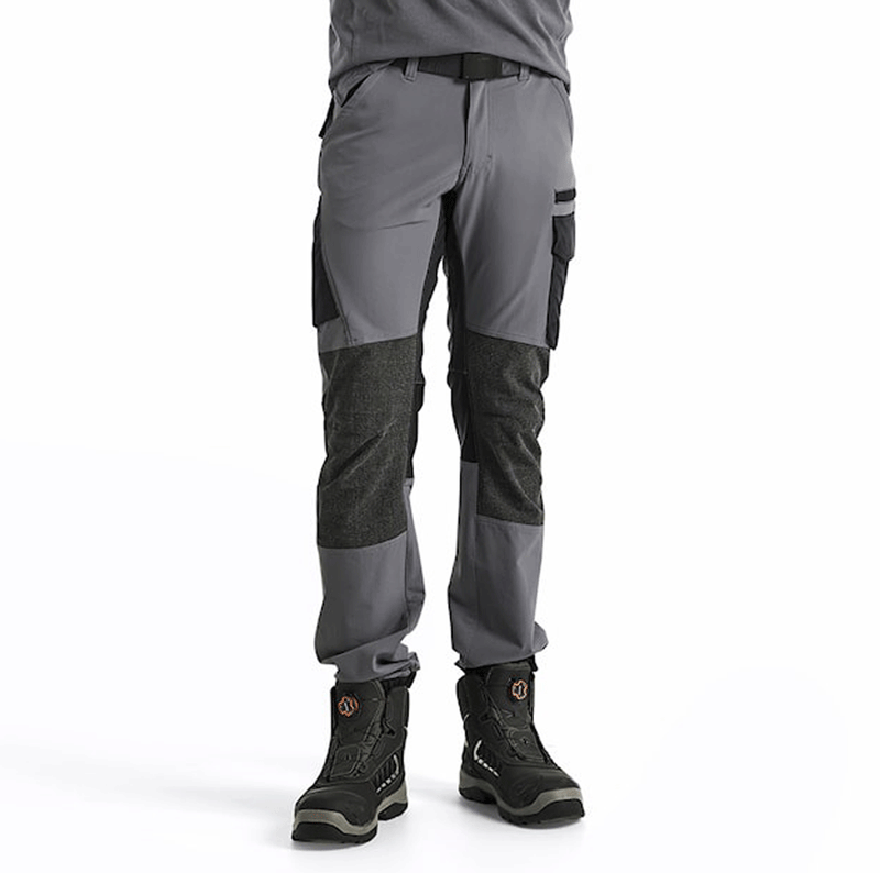 Blaklader 1422 4-Way Stretch Service Work Trousers Mid Grey / Black - BASIC & REAPER TROUSERS