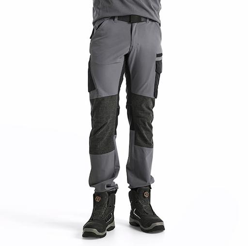 Blaklader 1422 4-Way Stretch Service Work Trousers Mid Grey / Black - BASIC & REAPER TROUSERS