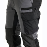 Blaklader 1422 4-Way Stretch Service Work Trousers Mid Grey / Black - BASIC & REAPER TROUSERS
