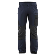 Blaklader 1422 4-Way Stretch Service Work Trousers Navy Blue / Black - BASIC & REAPER TROUSERS