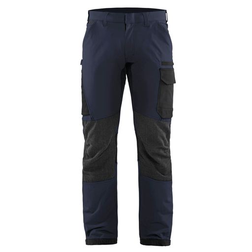 Blaklader 1422 4-Way Stretch Service Work Trousers Navy Blue / Black - BASIC & REAPER TROUSERS