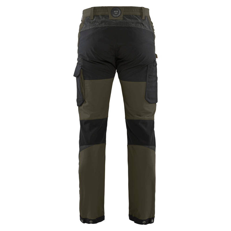 Blaklader 1422 4-Way Stretch Service Work Trousers Olive Green - BASIC & REAPER TROUSERS