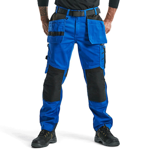 Blaklader 1555 Holster Pocket Craftsmen Work Trousers Cornflower Blue - KNEE PAD TROUSERS