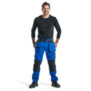 Blaklader 1555 Holster Pocket Craftsmen Work Trousers Cornflower Blue - KNEE PAD TROUSERS