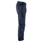 Blaklader 1555 Holster Pocket Craftsmen Work Trousers Dark Navy / Black - KNEE PAD TROUSERS