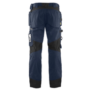 Blaklader 1555 Holster Pocket Craftsmen Work Trousers Dark Navy / Black - KNEE PAD TROUSERS