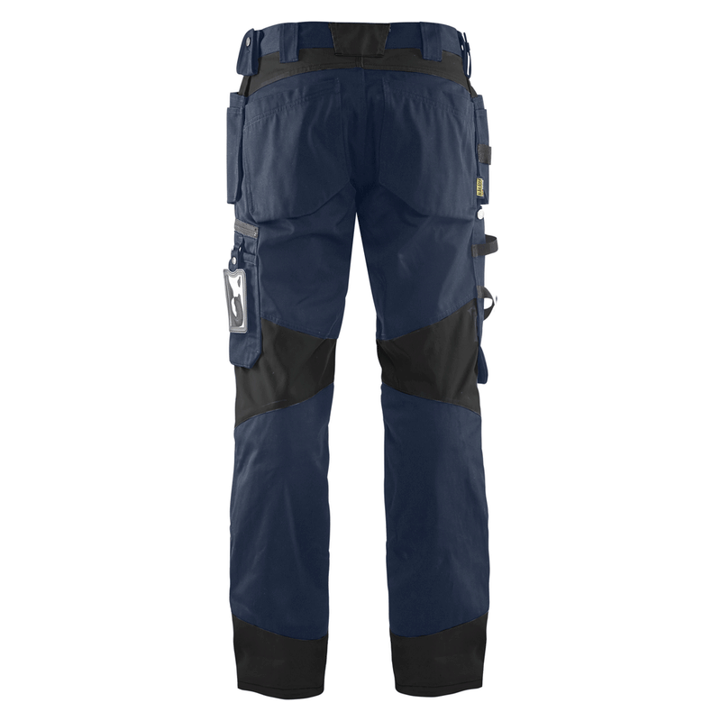 Blaklader 1555 Holster Pocket Craftsmen Work Trousers Dark Navy / Black - KNEE PAD TROUSERS