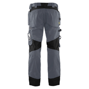 Blaklader 1555 Holster Pocket Craftsmen Work Trousers Grey / Black - KNEE PAD TROUSERS