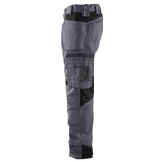 Blaklader 1555 Holster Pocket Craftsmen Work Trousers Grey / Black - KNEE PAD TROUSERS