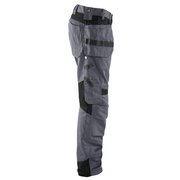 Blaklader 1555 Holster Pocket Craftsmen Work Trousers Grey / Black - KNEE PAD TROUSERS