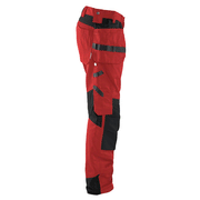 Blaklader 1555 Holster Pocket Craftsmen Work Trousers Red / Black - KNEE PAD TROUSERS