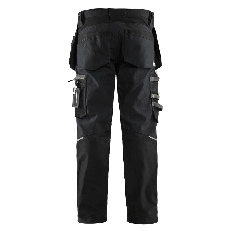 Blaklader 1599 Canvas Craftsmen Holster Pocket Stretch Work Trouser - KNEE PAD TROUSERS