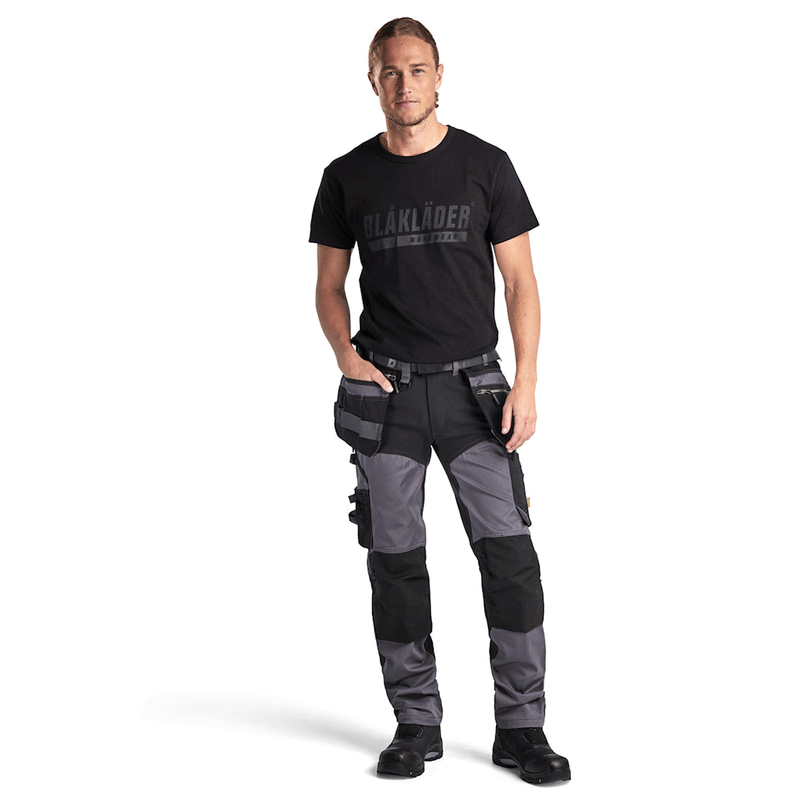 Blaklader 1599 Twill Craftsmen Holster Pocket Stretch Work Trouser - KNEE PAD TROUSERS