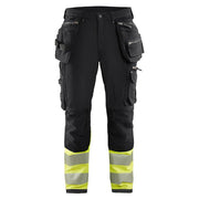 Blaklader 1993 Hi-Vis 4-Way Stretch Holster Pocket Work Trousers - HI-VIS TROUSERS