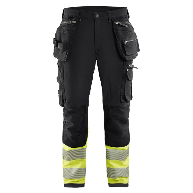 Blaklader 1993 Hi-Vis 4-Way Stretch Holster Pocket Work Trousers - HI-VIS TROUSERS
