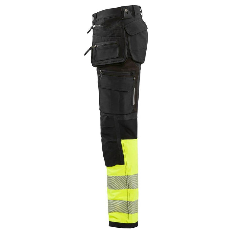 Blaklader 1993 Hi-Vis 4-Way Stretch Holster Pocket Work Trousers - HI-VIS TROUSERS