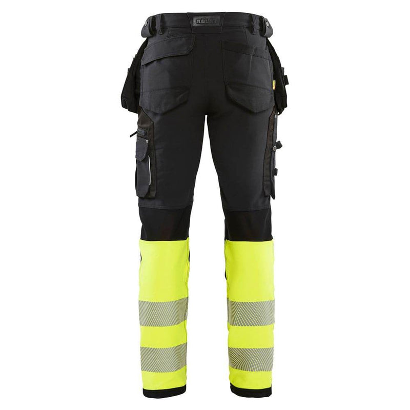 Blaklader 1993 Hi-Vis 4-Way Stretch Holster Pocket Work Trousers - HI-VIS TROUSERS