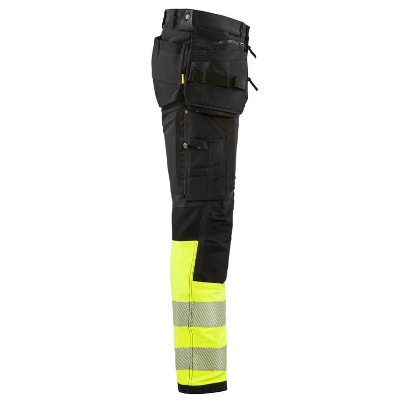 Blaklader 1993 Hi-Vis 4-Way Stretch Holster Pocket Work Trousers - HI-VIS TROUSERS