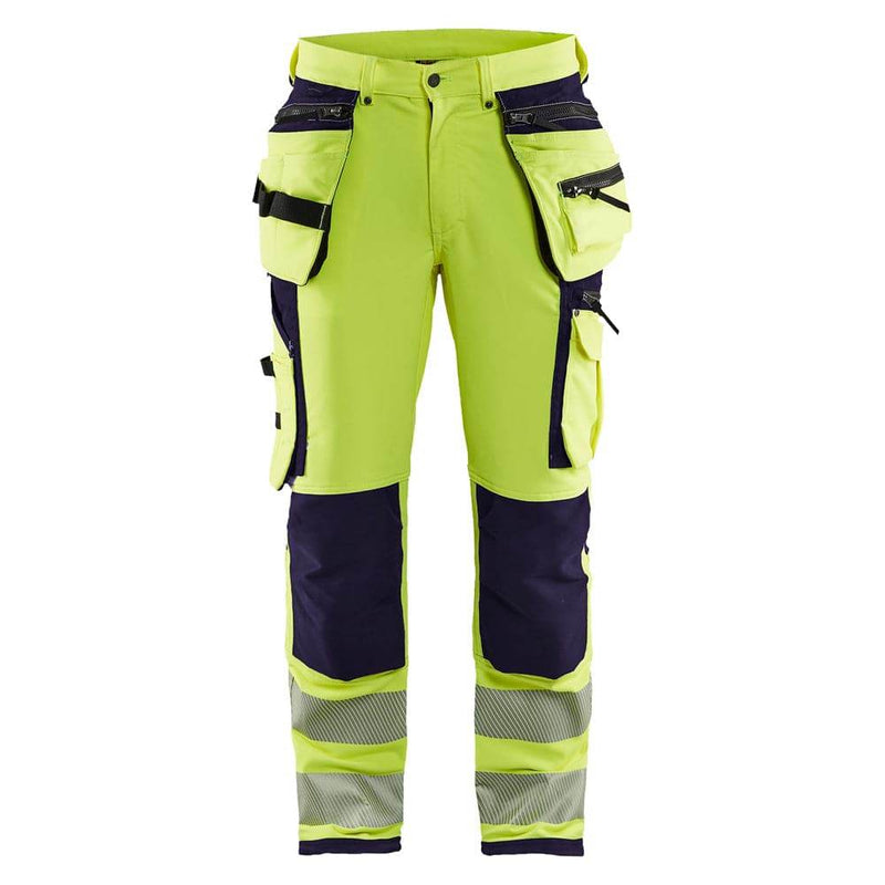 Blaklader 1997 Hi-Vis 4-Way Stretch Holster Pocket Kneepad Work Trousers - HI-VIS TROUSERS