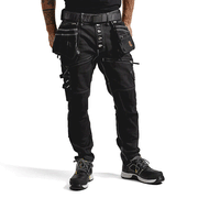 Blaklader 1999 Craftmens Denim Holster Pocket Stretch Work Trouser X1900 - KNEE PAD TROUSERS