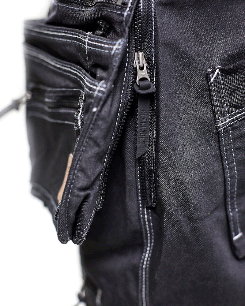 Blaklader 1999 Craftmens Denim Holster Pocket Stretch Work Trouser X1900 - KNEE PAD TROUSERS