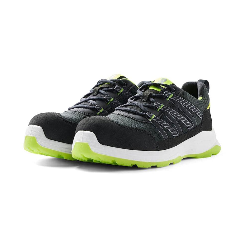 Black and green safety work shoes PPE workwear for sale online Trade In Timber EXTRA