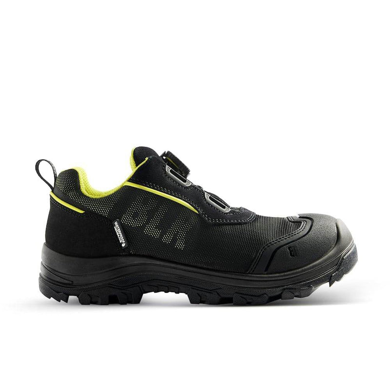 Blaklader 2477 Storm Black-Hi-Vis Yellow Unisex Waterproof Safety Work Trainer Shoes Sizes Uk 2-13 PPE Workwear