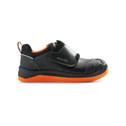 Black and orange shoe with 'Blaklader' branding on a white background