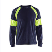 Blaklader 3520 Long Sleeved T-Shirt with Hi-Vis Panels - SWEATSHIRTS