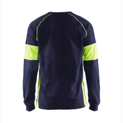 Blaklader 3520 Long Sleeved T-Shirt with Hi-Vis Panels - SWEATSHIRTS