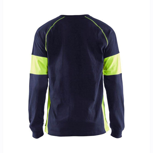 Blaklader 3520 Long Sleeved T-Shirt with Hi-Vis Panels - SWEATSHIRTS