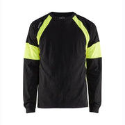 Blaklader 3520 Long Sleeved T-Shirt with Hi-Vis Panels - SWEATSHIRTS