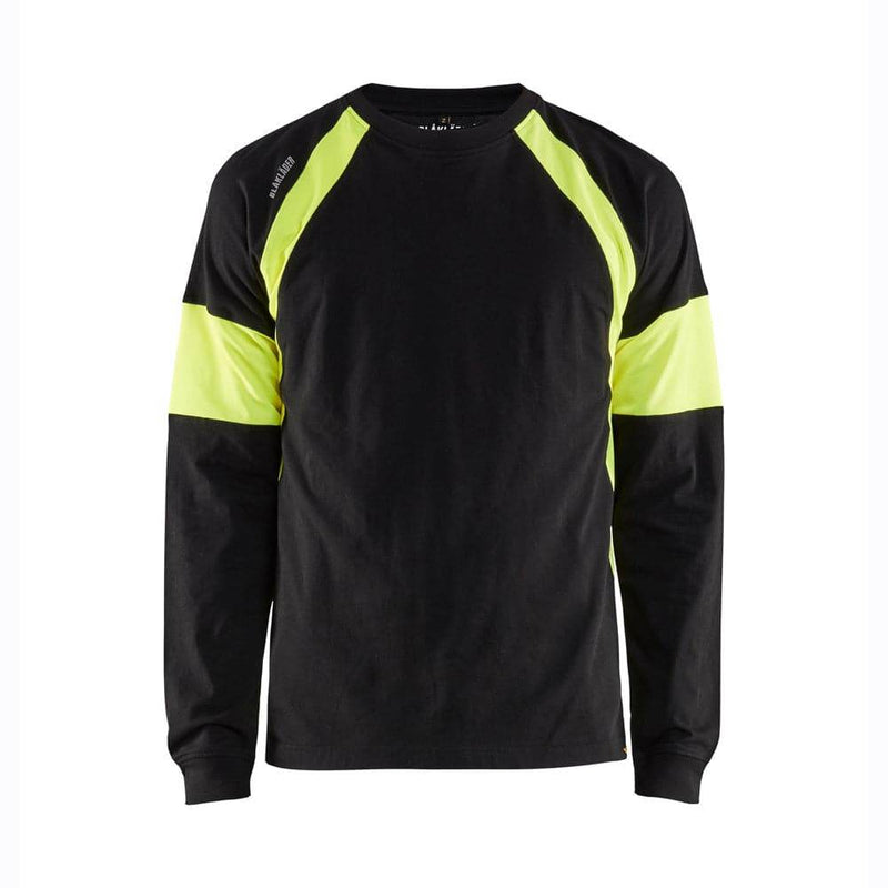 Blaklader 3520 Long Sleeved T-Shirt with Hi-Vis Panels - SWEATSHIRTS