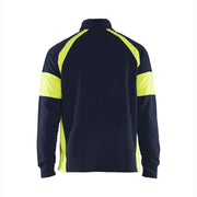 Blaklader 3550 1/4 Zip Sweatshirt with Hi-Vis Panels - SWEATSHIRTS