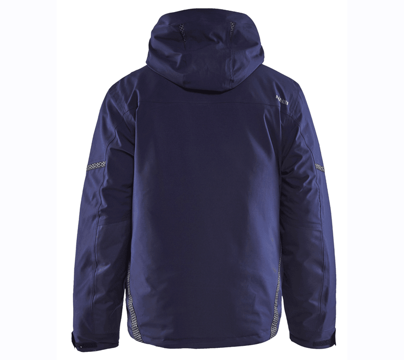 Blaklader 4881 Waterproof and Windproof Winter Jacket Hooded Navy Blue Medium - Apparel & Accessories > Clothing > Outerwear > Coats & Jackets > Rain Coats SALE JACKETS
