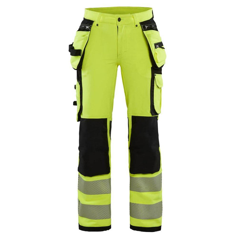 Blaklader 7197 Womens Hi-Vis 4-Way Stretch Holster Pocket Work Trouser - WOMENS TROUSERS