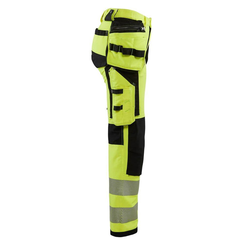 Blaklader 7197 Womens Hi-Vis 4-Way Stretch Holster Pocket Work Trouser - WOMENS TROUSERS