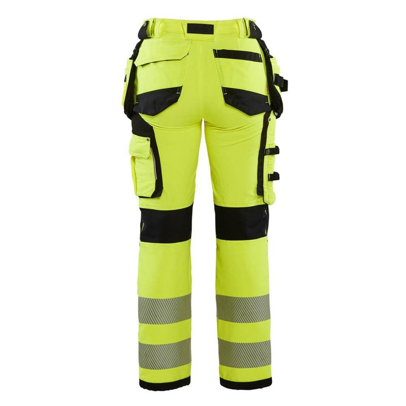 Blaklader 7197 Womens Hi-Vis 4-Way Stretch Holster Pocket Work Trouser - WOMENS TROUSERS