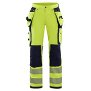 Blaklader 7197 Womens Hi-Vis 4-Way Stretch Holster Pocket Work Trouser - WOMENS TROUSERS