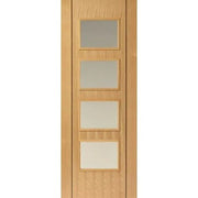 Blenheim Oak Pre Finished Glazed Internal Door - All Sizes - Doors