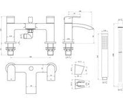 Bodiggo Bath/Shower Mixer - Chrome -