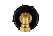 IBC 2” S60X6 Cap with Brass Compression Elbow ¾” BSP – 15mm - Home & Garden > Lawn & Garden