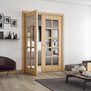 Bristol Oak Unfinished Bevelled Glaze Internal Door - All Sizes - Doors