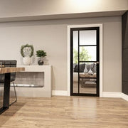 Brixton Black Prefinished Glazed Internal Door - All Sizes - Doors