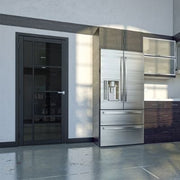 Brixton Black Prefinished Tinted Glazed Internal Door - All Sizes - Doors