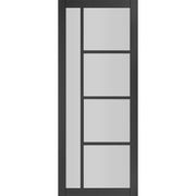 Brixton Black Prefinished Glazed Internal Door - All Sizes - Doors