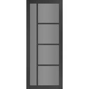 Brixton Black Prefinished Tinted Glazed Internal Door - All Sizes - Doors