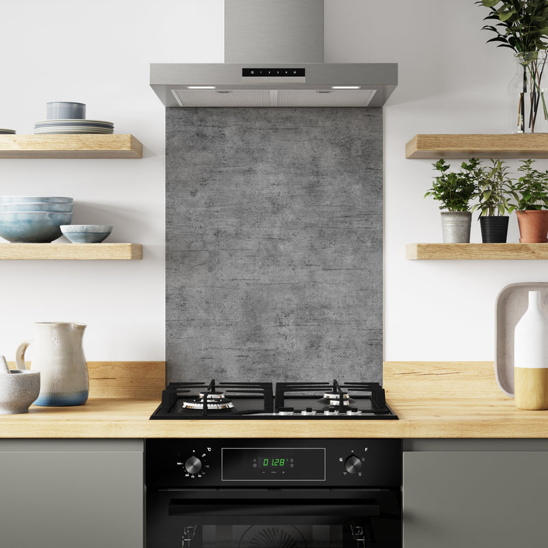 Bushboard Alloy Brooklyn Concrete Aluminium Feature Kitchen Splashback